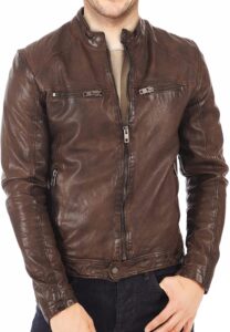 Vintage Distressed Brown Jacket - Image 2