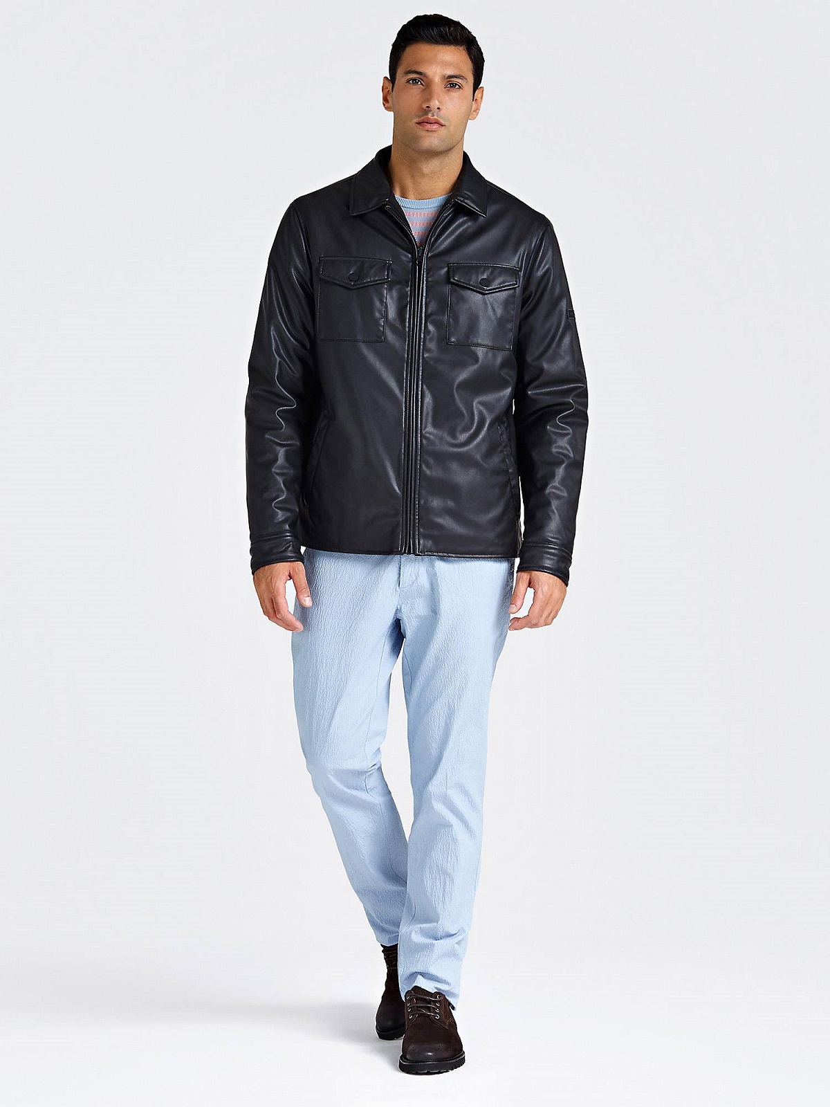 92H3021690Z-F97B-ALT1.jpg Men Classic Leather Jacket - Image 1