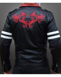 Men Stylish Black Red Jacket - Image 2