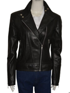 Women Black Brando Leather Jacket