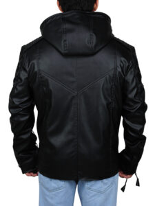 Fancy Black Hoodie Jacket - Image 6