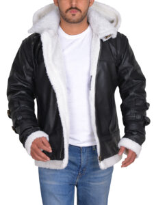 Shearling Black Leather Jacket