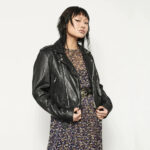 Women Rich Black Biker Jacket - Mauve Tree