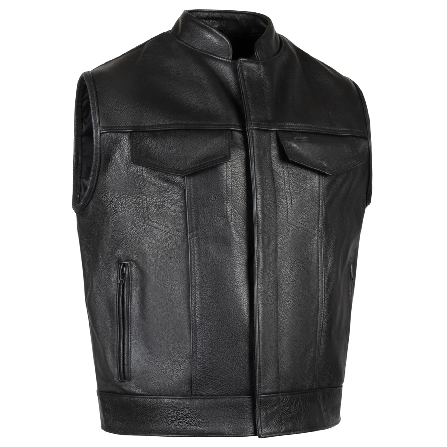 BeckMens566HorsehideLeatherMotorcycleVest-Black_1_1731x1731.jpg Men Motorcycle Vest - Mauve Tree - Image 1