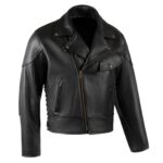 Legendary Black Motorcycle Jacket - Mauve Tree