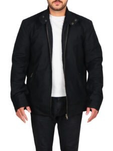 Pitch Black Cotton Jacket
