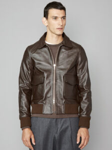 Bright Brown Captivating Real Leather Jacket For Men