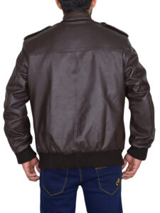 Coffee Brown Leather Jacket