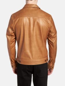 Buttery Soft Brown Leather Jacket - Mauve Tree - Image 2