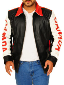 Canada Flag Leather Jacket