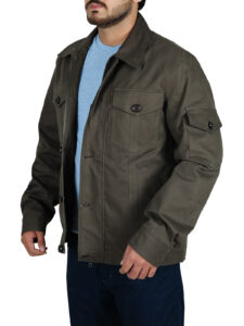 Ash Grey Cotton Jacket - Image 4