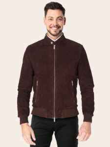 Chocolate Brown Leather Jacket - Mauve Tree - Image 2