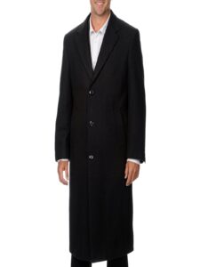 Men Charcoal Black Top Coat