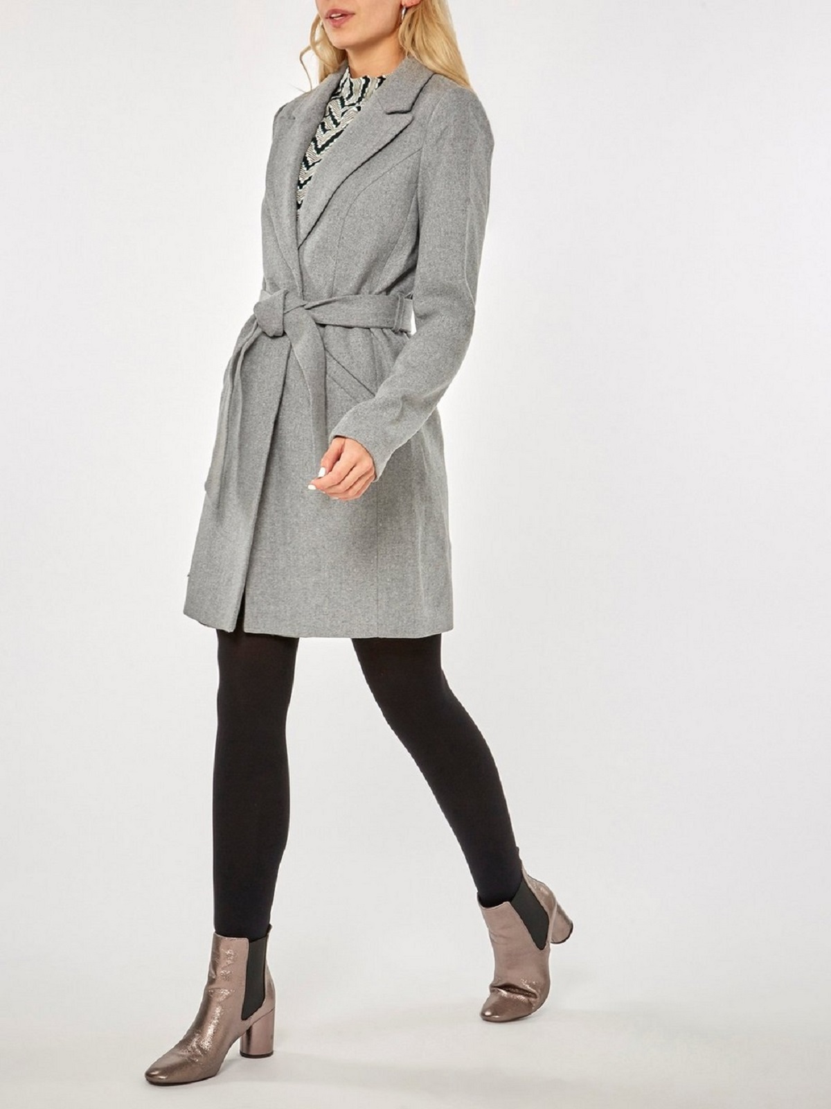 DP12535027_M_2.jpg Women Grey Wool Trench - Image 1