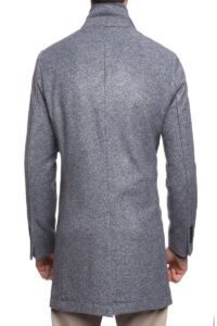 Men Sliver Grey Trench - Image 2
