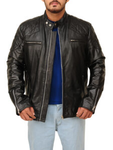 Pitch Black Leather Jacket