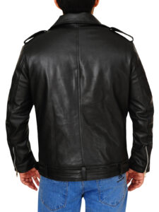 Black Brando Jacket With Epaulets - Image 2