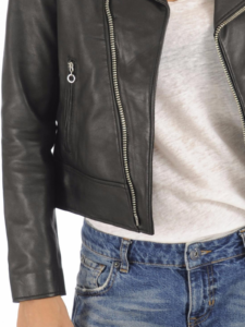 Black Women's Pure Leather Jacket - Image 3