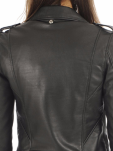 Black Women's Pure Leather Jacket - Image 5