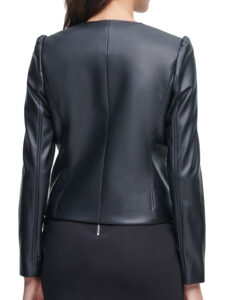 Calvin Klein Elegant Petite Zipper Jacket For Women - Image 2