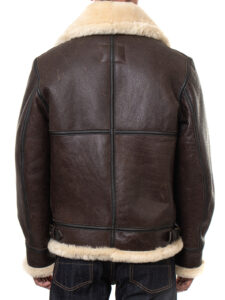 Classic B 3 Sheepskin Leather Bomber Jacket - Image 2