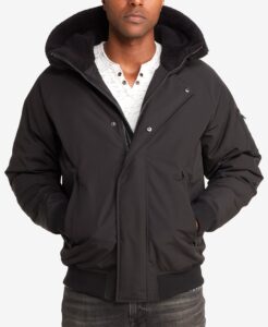 mens hooded bomber jacket 2