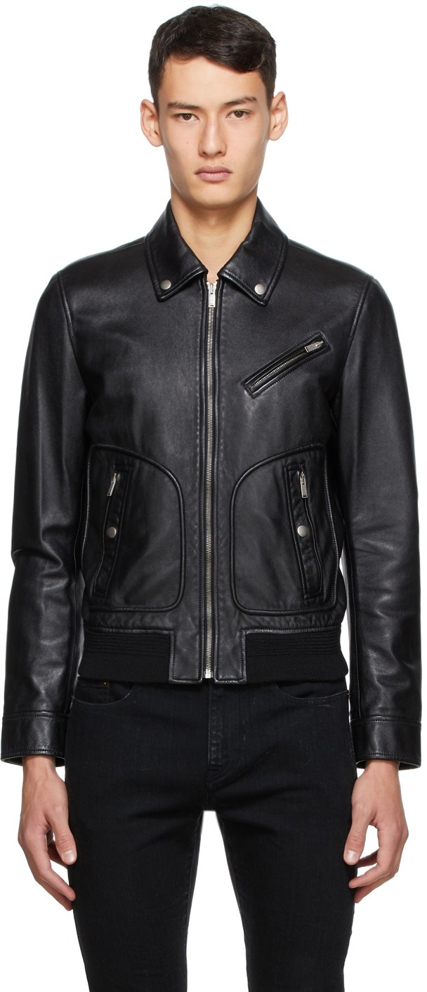 FASN633-Mens-Top-Quality-Lambskin-Black-Leather-Jacket-Featured-1.jpg mens top quality lambskin black leather jacket - Image 1