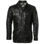 Exclusive Black Leather Coat For Men