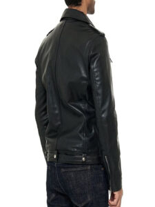 Bridge Syle Black Biker Leather Jacket For Men - Image 3