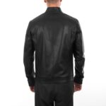 Genuine Style Black Lambskin Leather Jacket For Men - Image 4