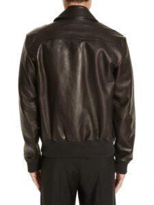 Black Lambskin Leather Jacket For Men - Mauve Tree - Image 2