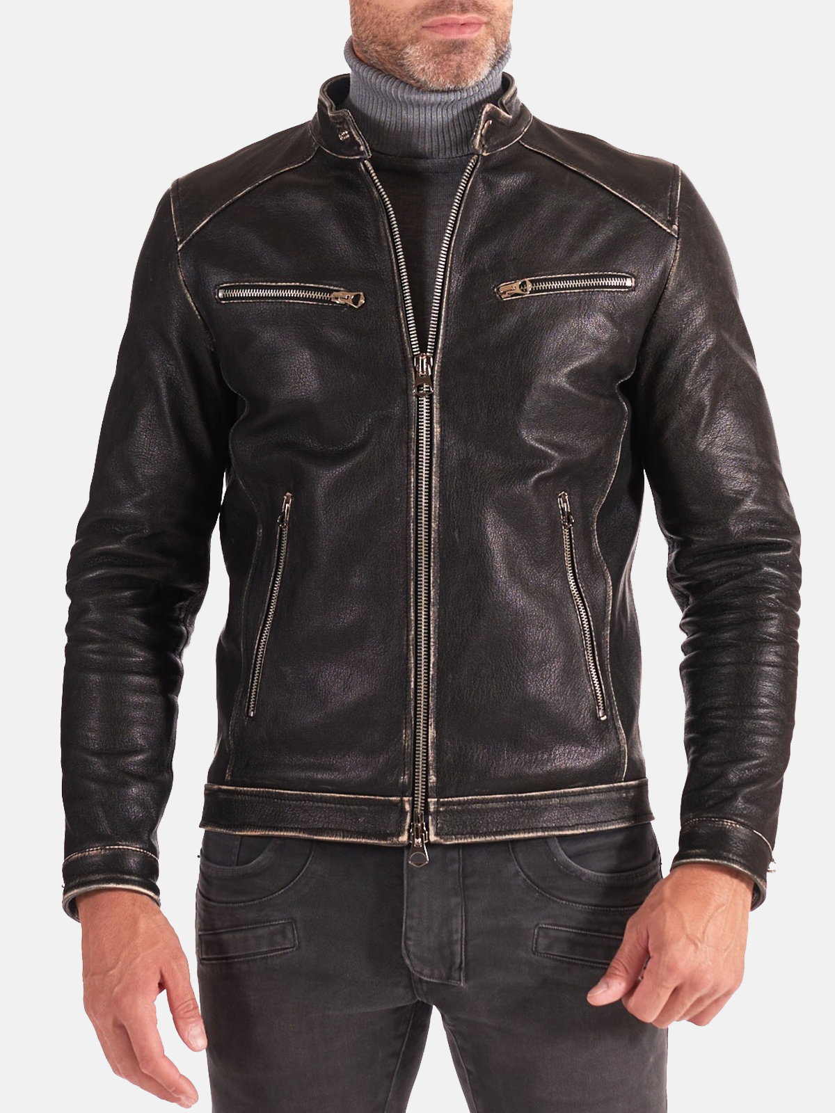 FASN856-Adjustable-Lambskin-leather-Biker-Jacket-Featured-1-1.jpg Adjustable Lambskin Leather Biker Jacket - Image 1