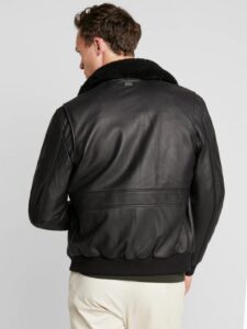 Biker Men Lambskin Leather Jacket - Mauve Tree - Image 2