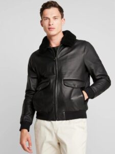 Biker Men Lambskin Leather Jacket - Mauve Tree