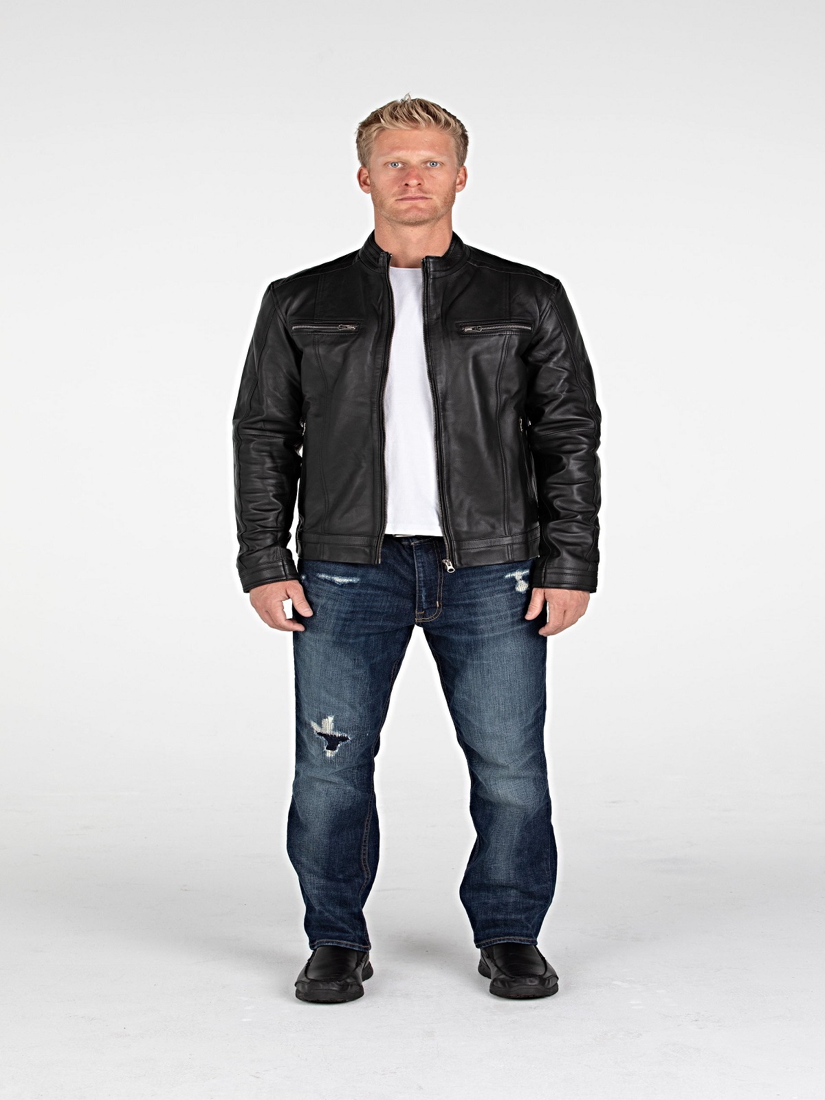 FadCloset_Male-Kyle-0150.jpg Men Dull Black Jacket - Image 1