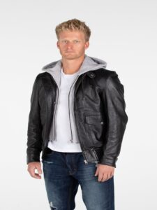 Men Latest Biker Style Jacket - Image 4