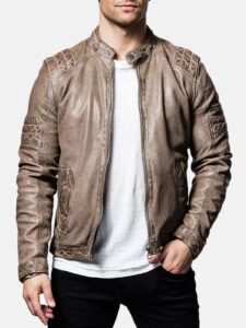 Gipsy Style Mens Brown Leather Jacket