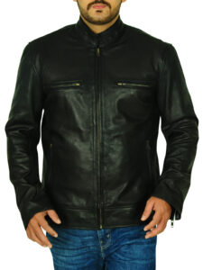 Versatile Black Biker Jacket - Image 4