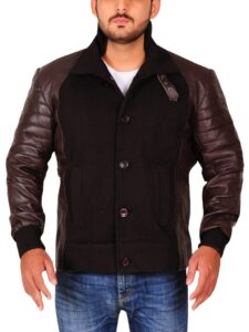 Stylish Men Brown Leather Jacket - Mauve Tree - Image 4