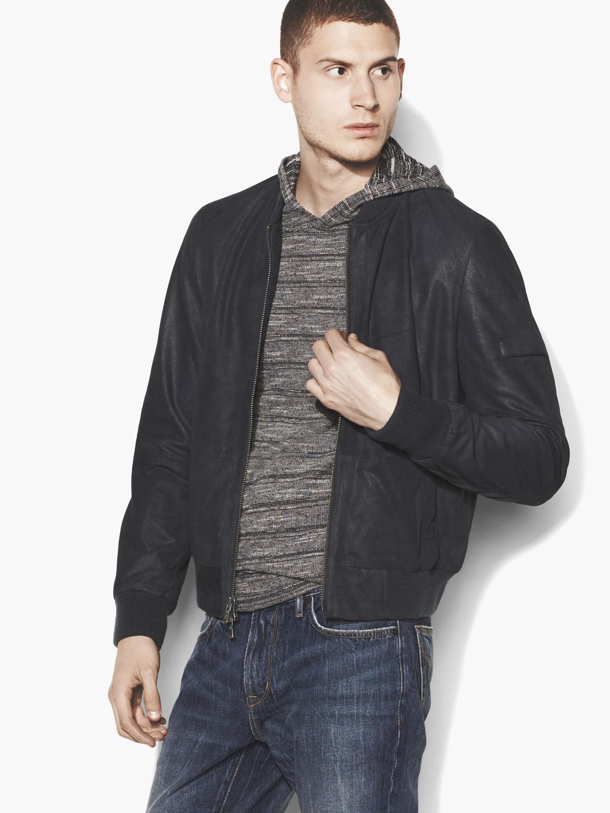 L1175U4B-A399B-464-A.jpg Men Leather Bomber Jacket - Image 1