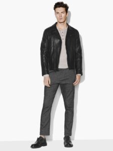 Men Stylish Black Leather Jacket