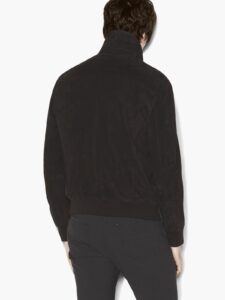 Men Chocolate Black Cotton Jacket - Image 2