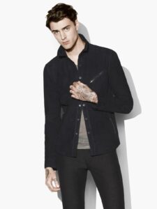 Men Cotton Shirt Jacket
