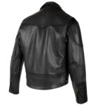 Legendary Black Motorcycle Jacket - Mauve Tree - Image 2