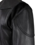 Legendary Black Motorcycle Jacket - Mauve Tree - Image 4