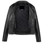 Legendary Black Motorcycle Jacket - Mauve Tree - Image 3
