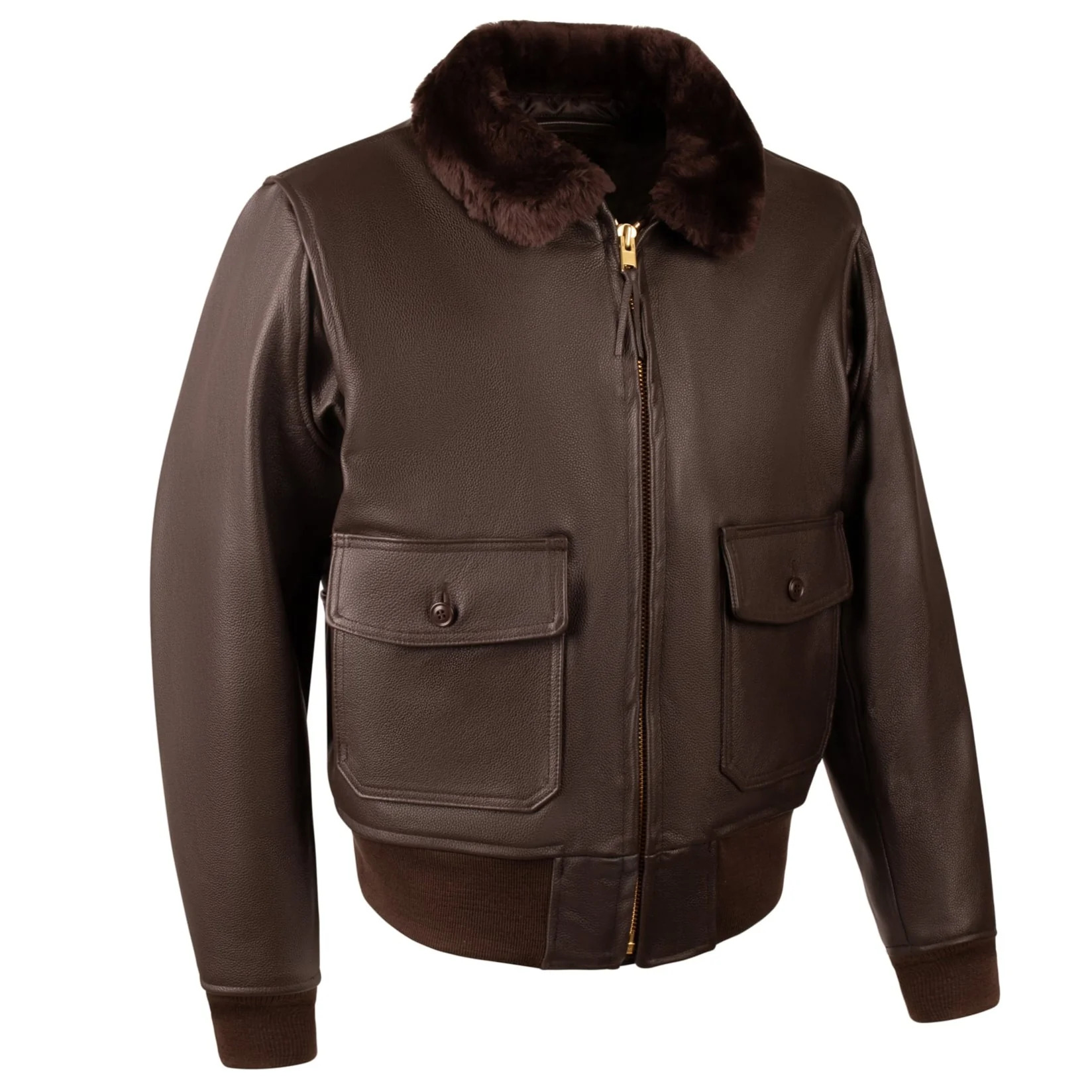 LegendaryHellcatMensG-1LeatherFlightJacketwSideEntry_1.jpg Men G1 Fighter Leather Jacket - Mauve Tree - Image 1