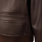 Men G1 Fighter Leather Jacket - Mauve Tree - Image 7
