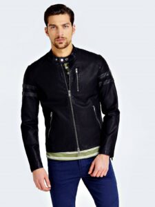 Men Trendy Black Jacket - Image 3