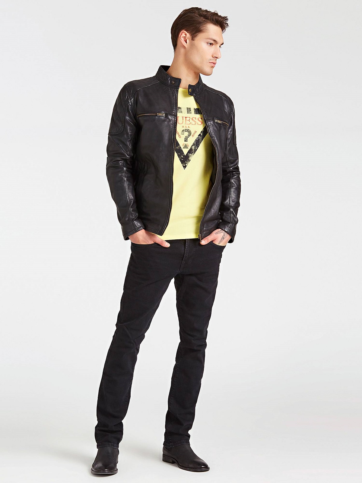 M92N24L0ML0-WRBR-ALT1.jpg Men Classic Shinny Jacket - Image 1